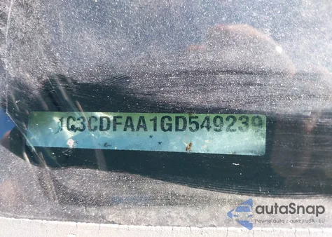 2016 Dodge Dart Se z USA, uszkodzony, nr VIN 1C3CDFAA1GD549239